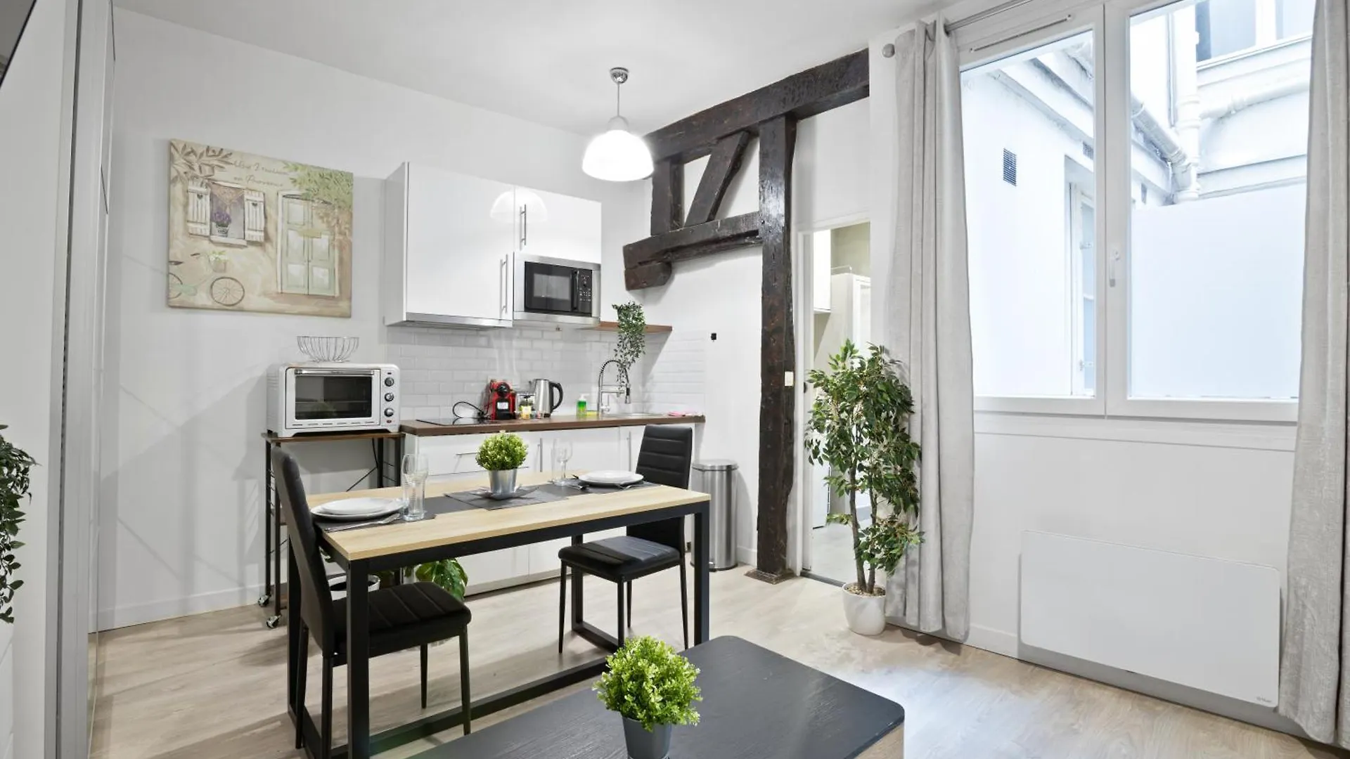 Studio Appartement Quartier Notre-Dame Free Netflix Paříž Francie